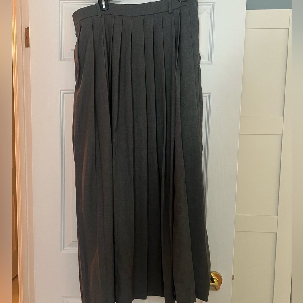 Abercrombie & Fitch Charcoal A-Line Skirt - Tall